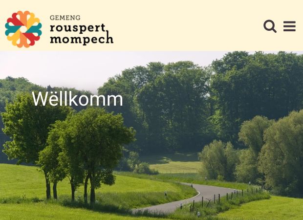 Screenshot: Homepage Gemeinde Rosport-Mompach 