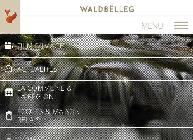 Screenshot: Homepage Gemeinde Waldbillig 