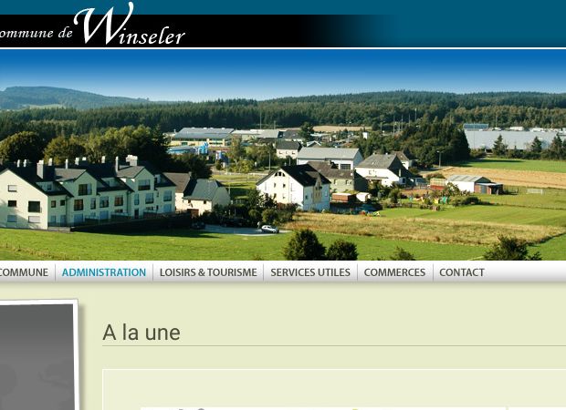 Screenshot: Homepage Gemeinde Winseler 